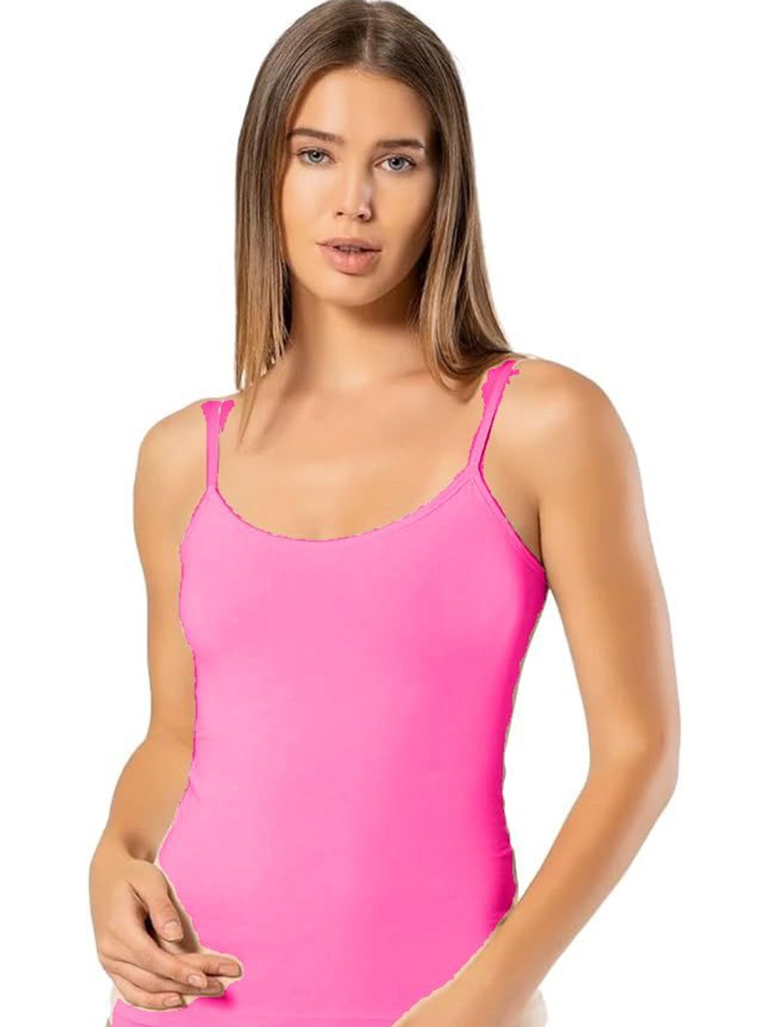 

BODYMIST Women Shoulder Straps Cotton Top, Assorted