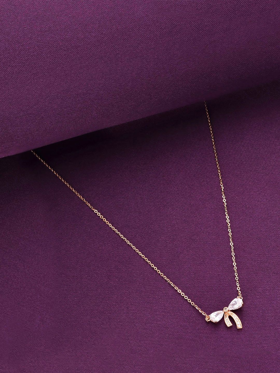 

KAI JEWEL 925 Sterling Silver Gold-Plated Cubic Zirconia Studded Chain