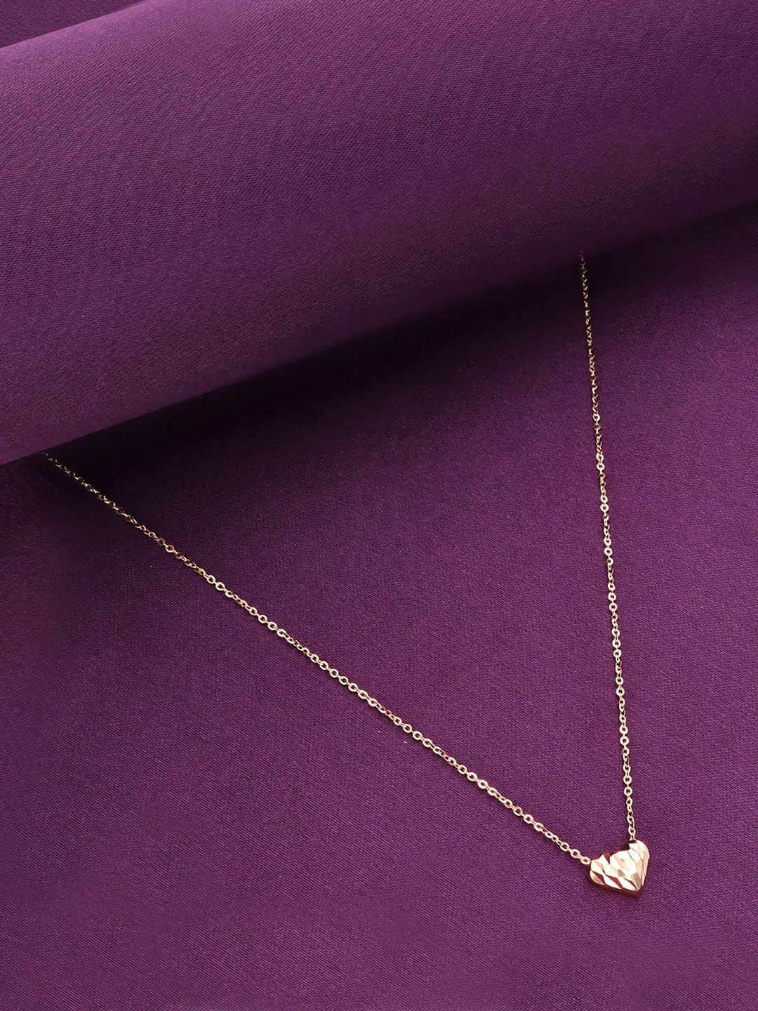 

KAI JEWEL Sterling -Silver Rose Gold-Plated Cubic Zirconia Necklace