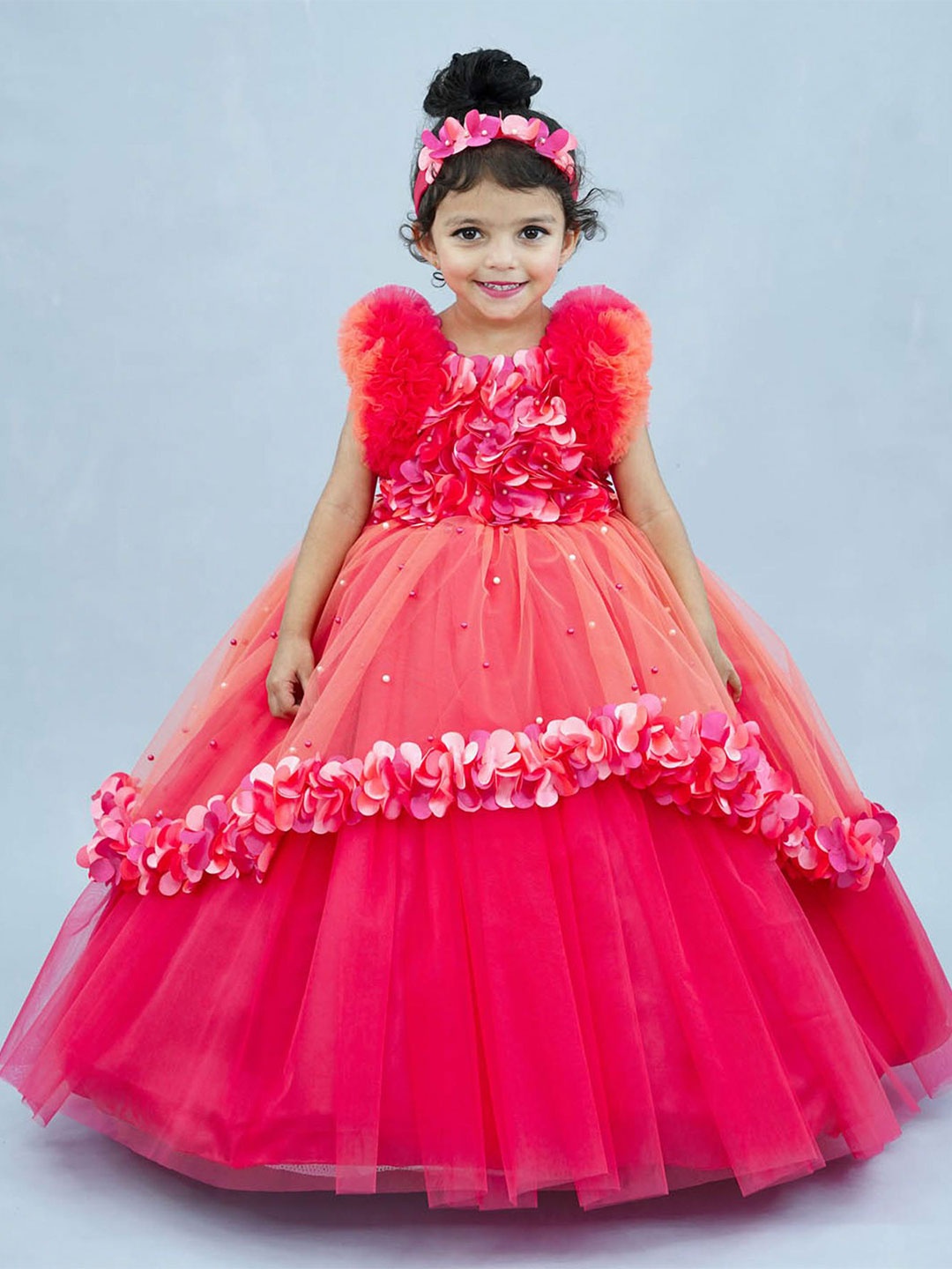 

Li & Li Boutique Girls Embellished Maxi Dress, Pink