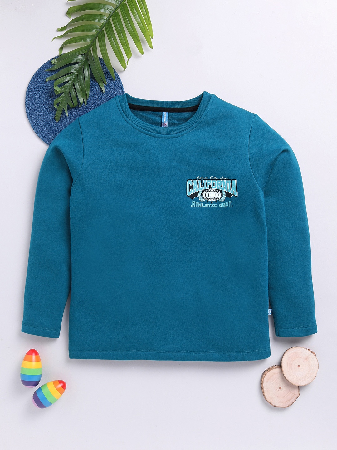 

Here&Now X Game Begins Boys Printed Sweatshirt, Blue