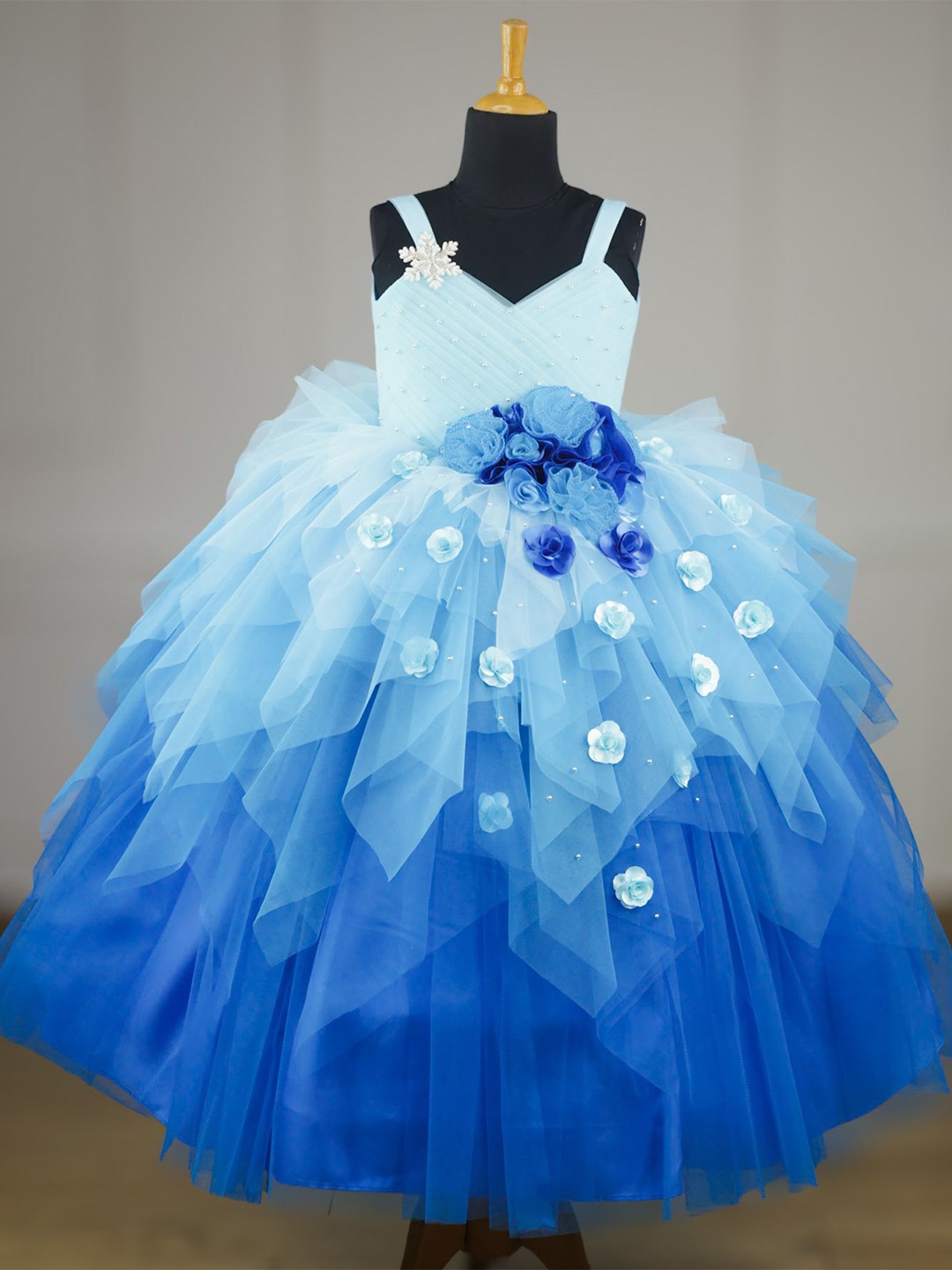 

Li & Li Boutique Girls Gown Dress, Turquoise blue