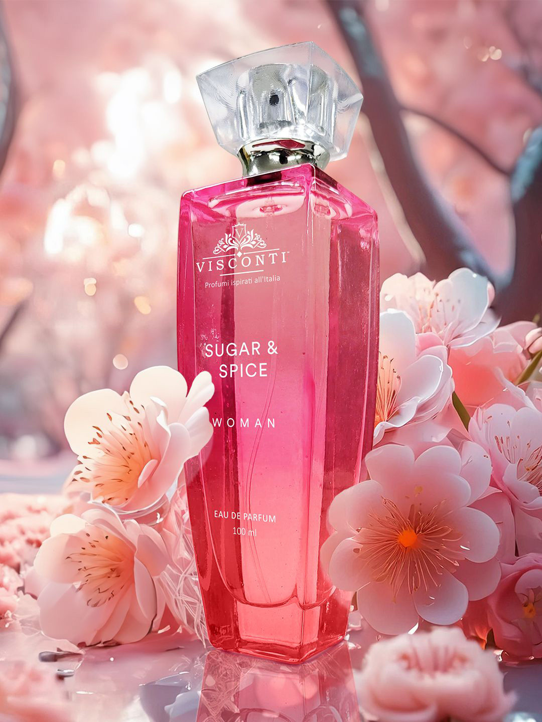 

VISCONTI Sugar & Spice Long Lasting Eau De Parfum - 100 ml, Transparent