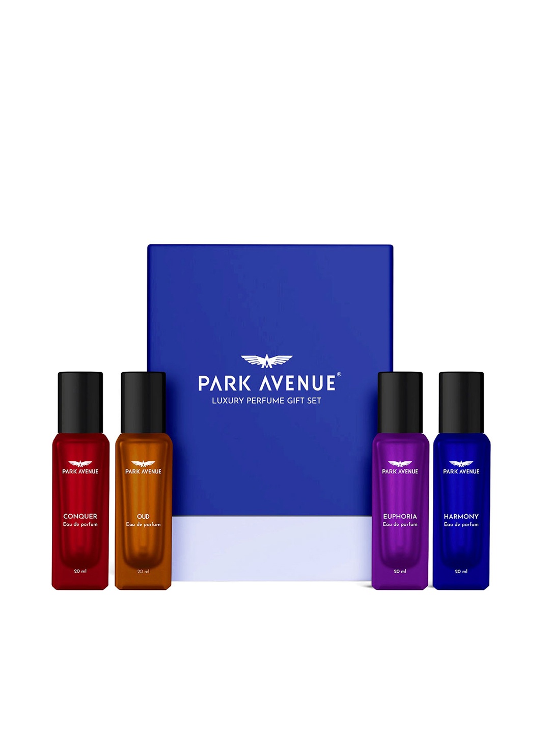 

Park Avenue Set Of 4 Long Lasting Luxury Eau De Parfum - 20ml Each, Blue