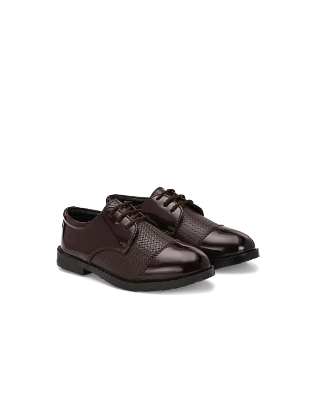 

STEFENS Boys Formal Oxfords, Brown
