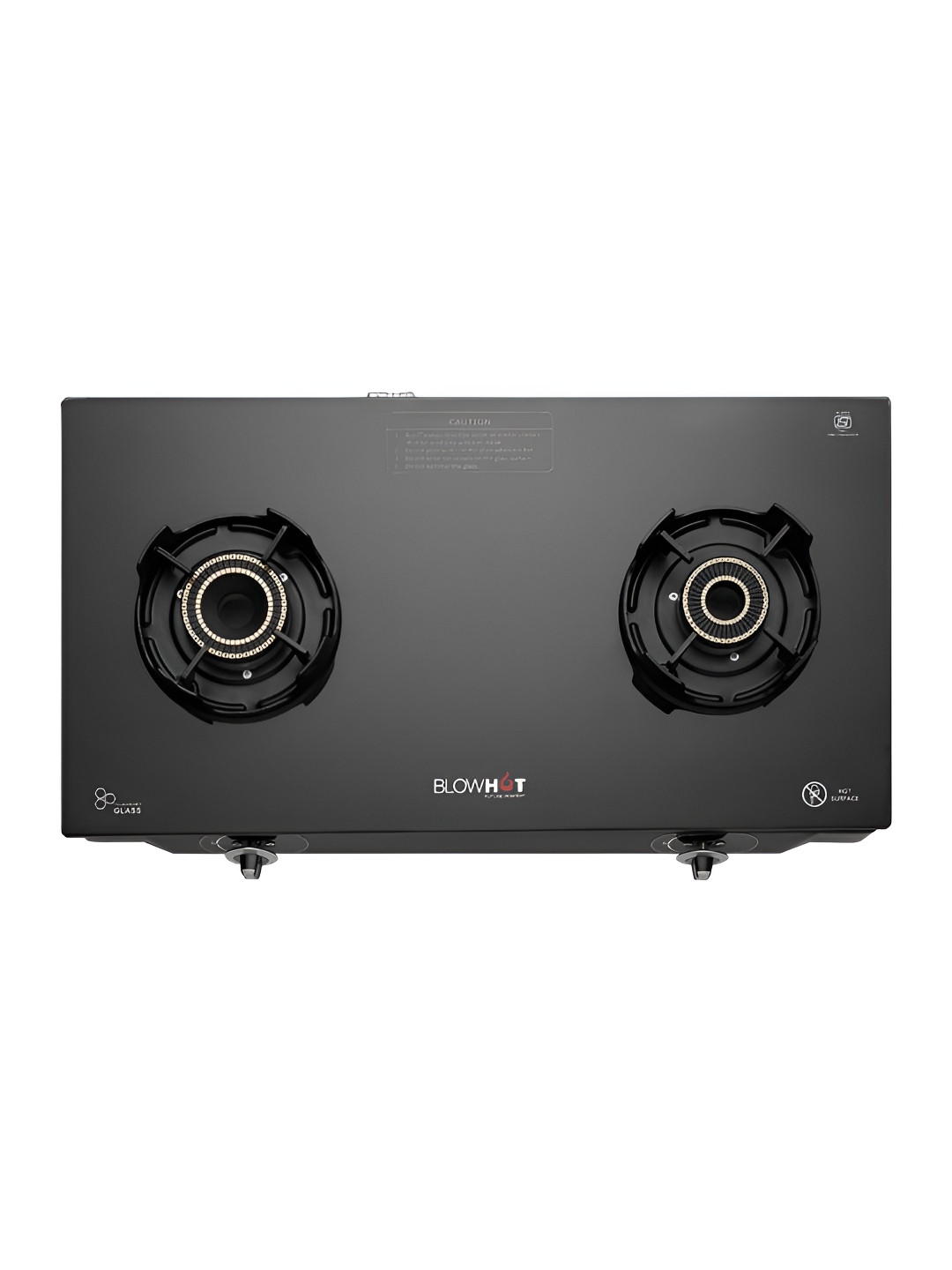 

BLOWHOT Black Emerald Heavy Tornado Brass 2 Burner Auto Ignition Gas Stove