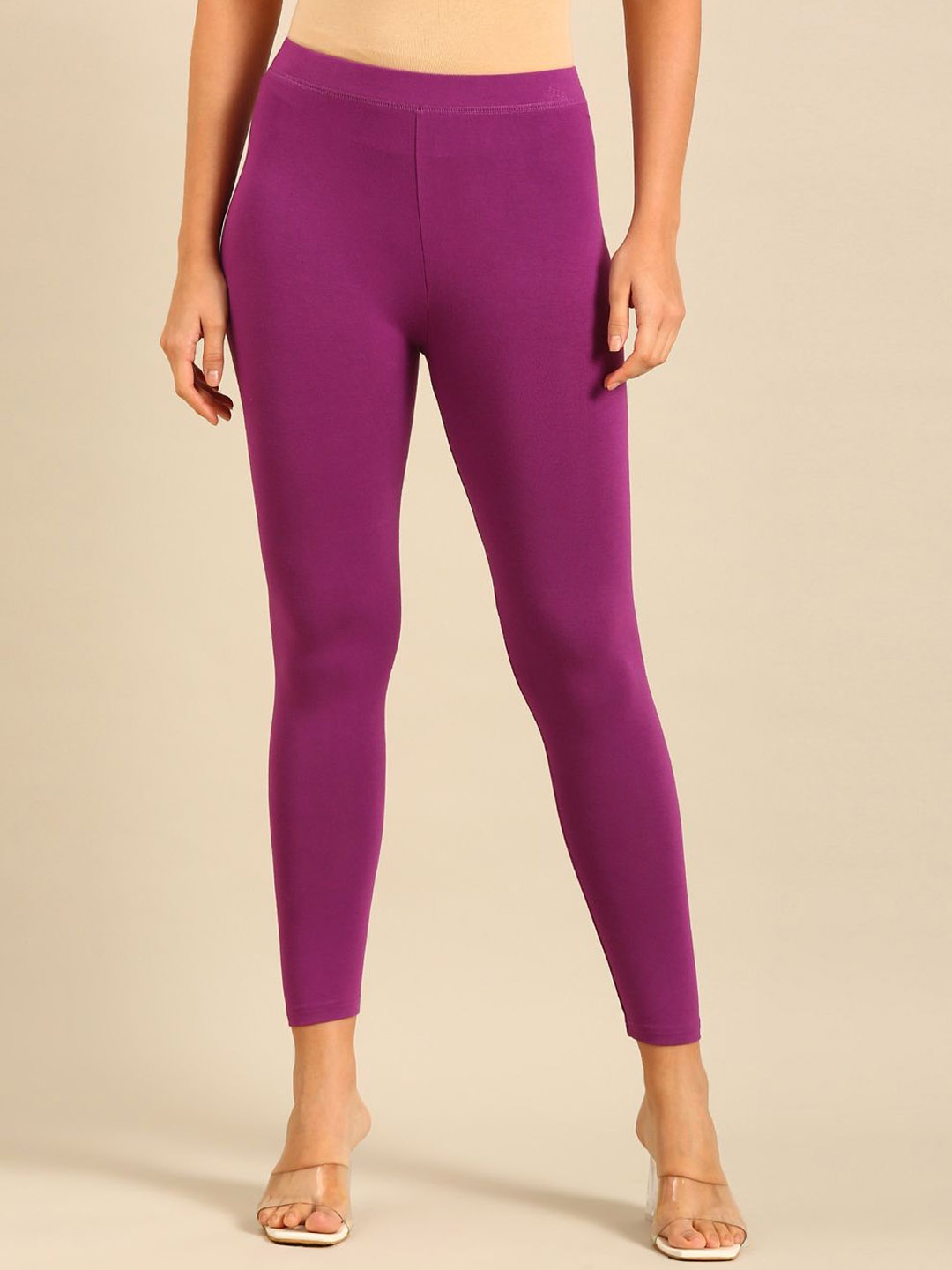 

De Moza Women Ankle Length Leggings, Purple