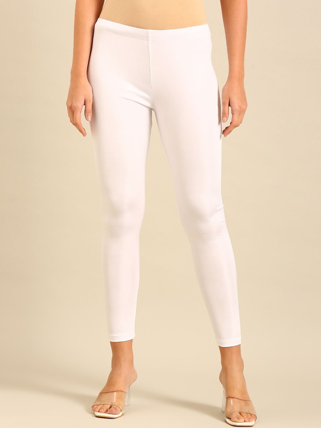

De Moza Women White Ankle Length Leggings