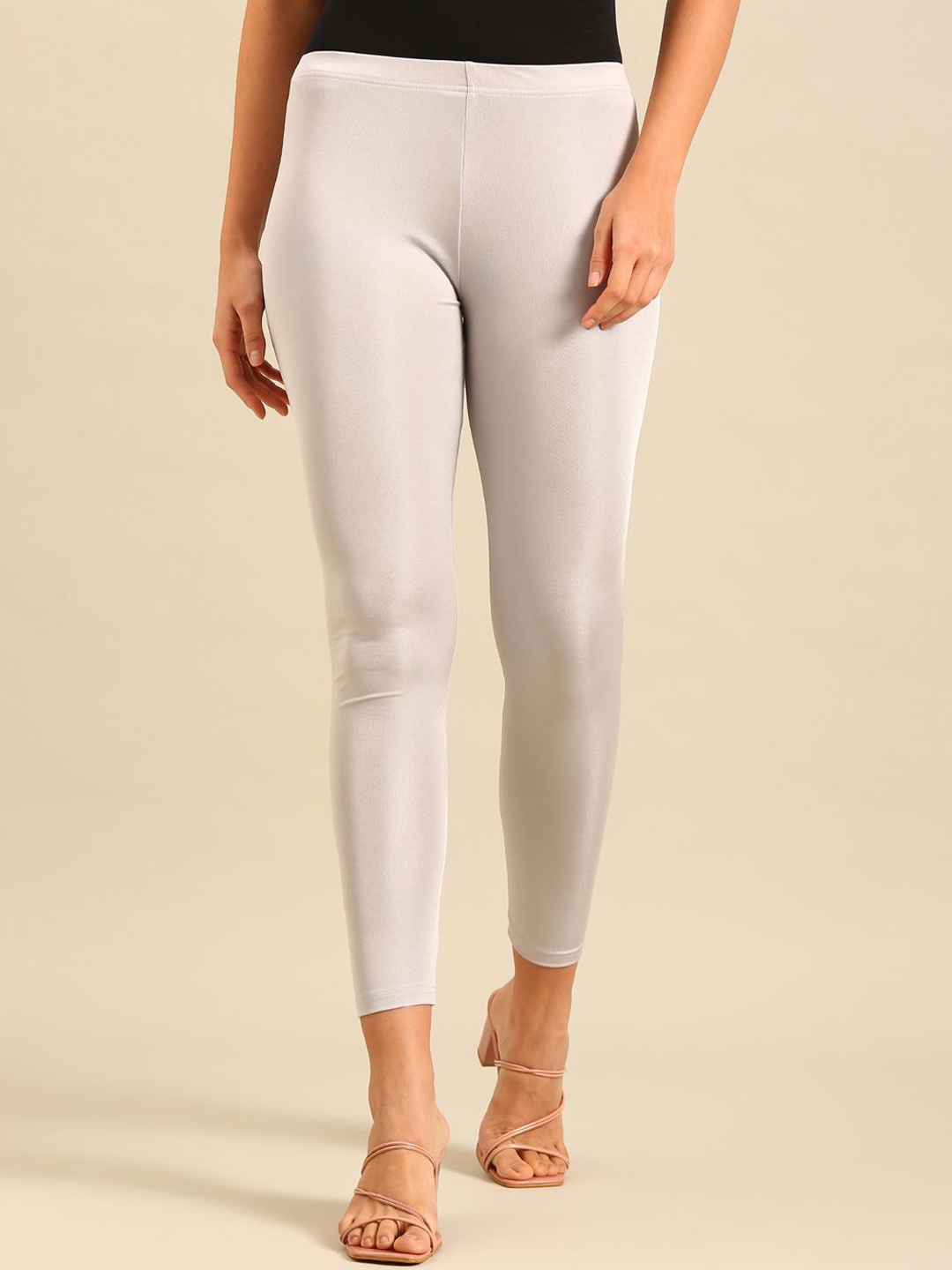 

De Moza Women Ankle Length Leggings, Off white