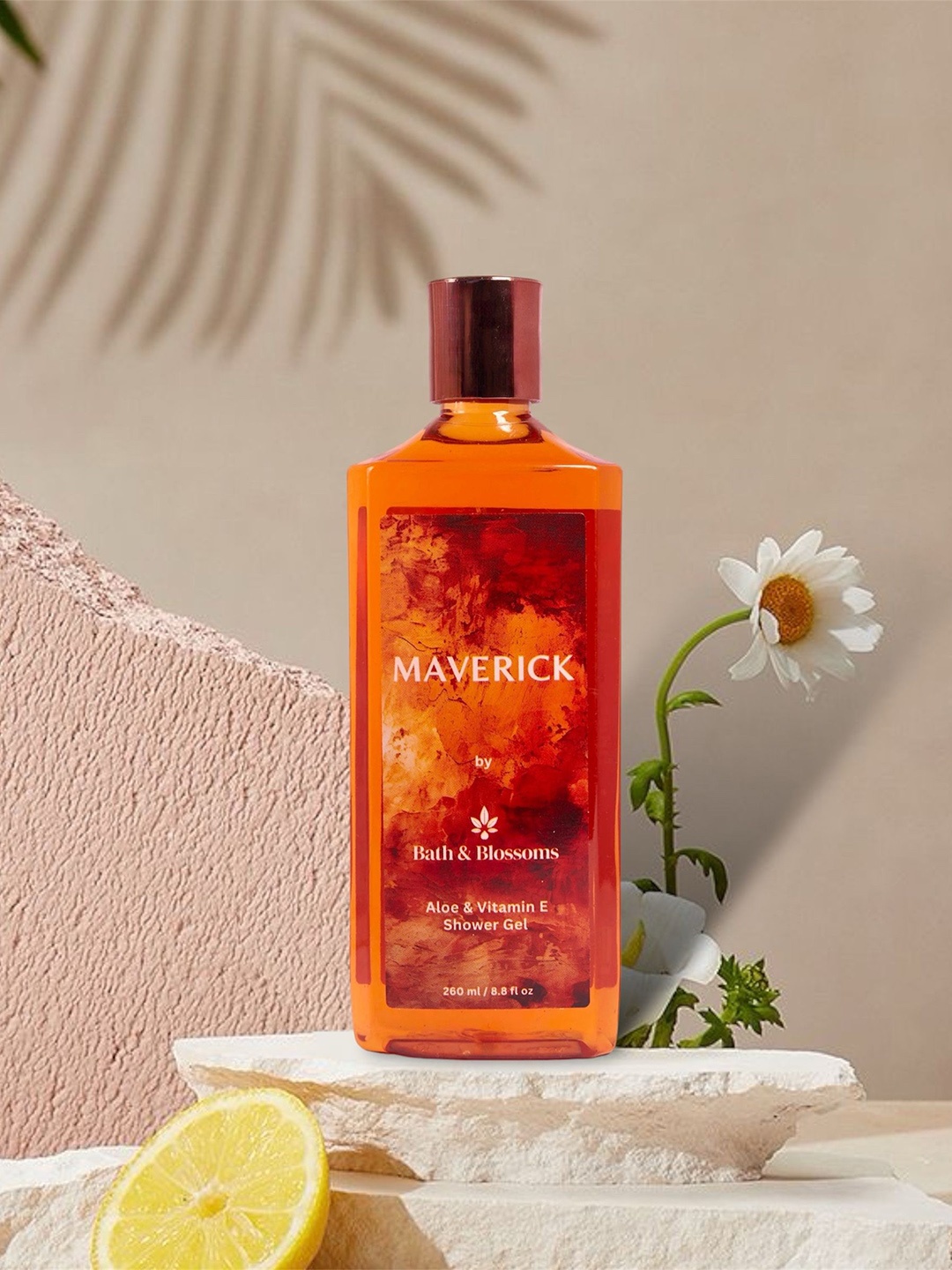 

Bath & Blossoms Maverick Refreshing & Energizing Shower Gel With Aloe & Vitamin E - 260 ml, Orange