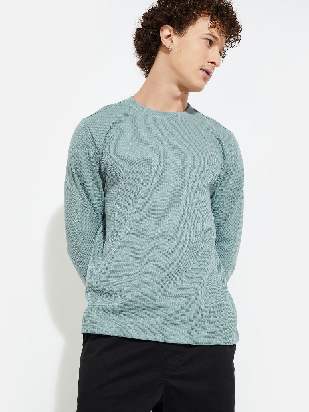 

MAX URB_N Men Knit T-shirt, Blue