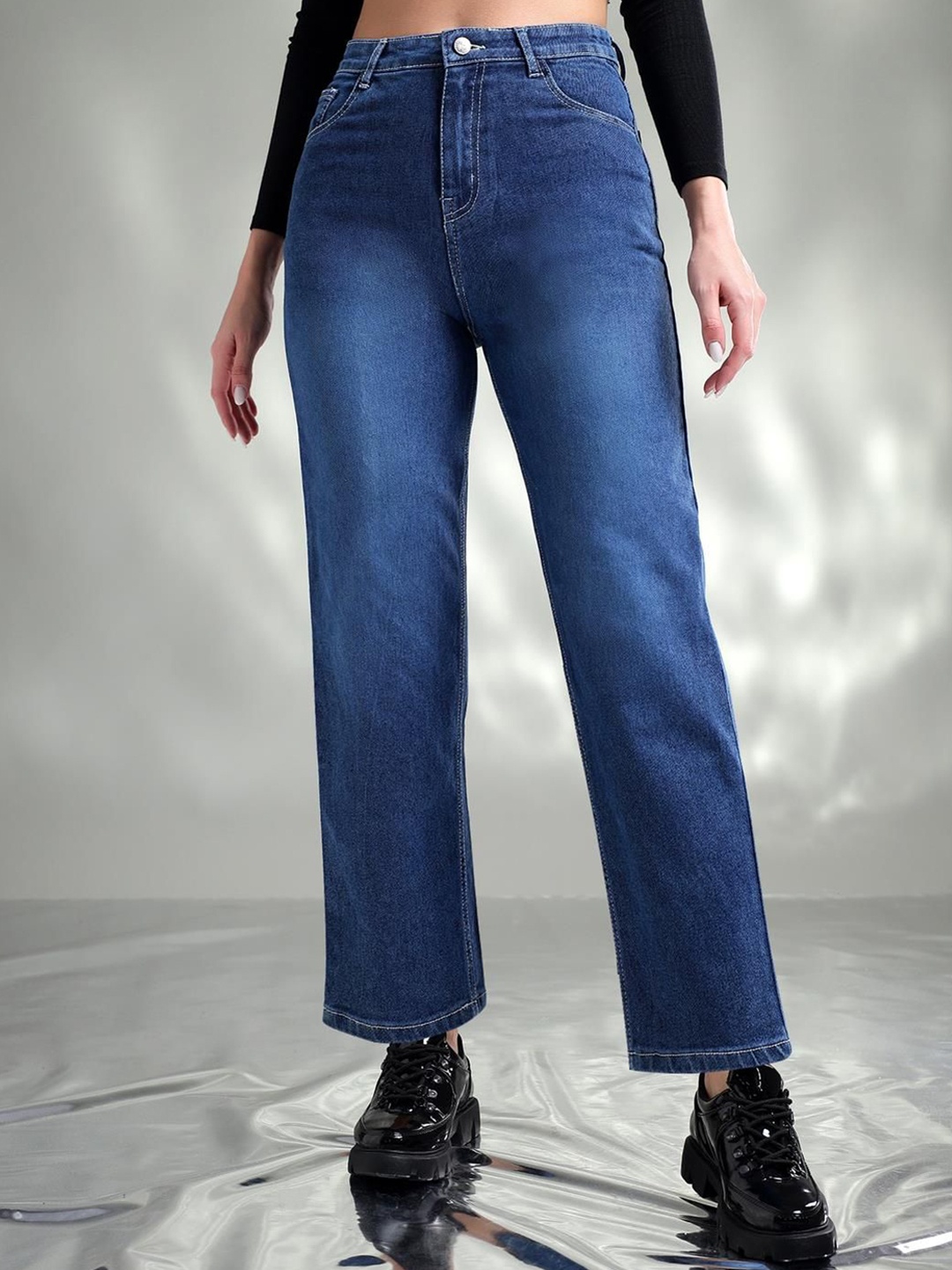 

Kotty Women Jean High-Rise Stretchable Jeans, Blue