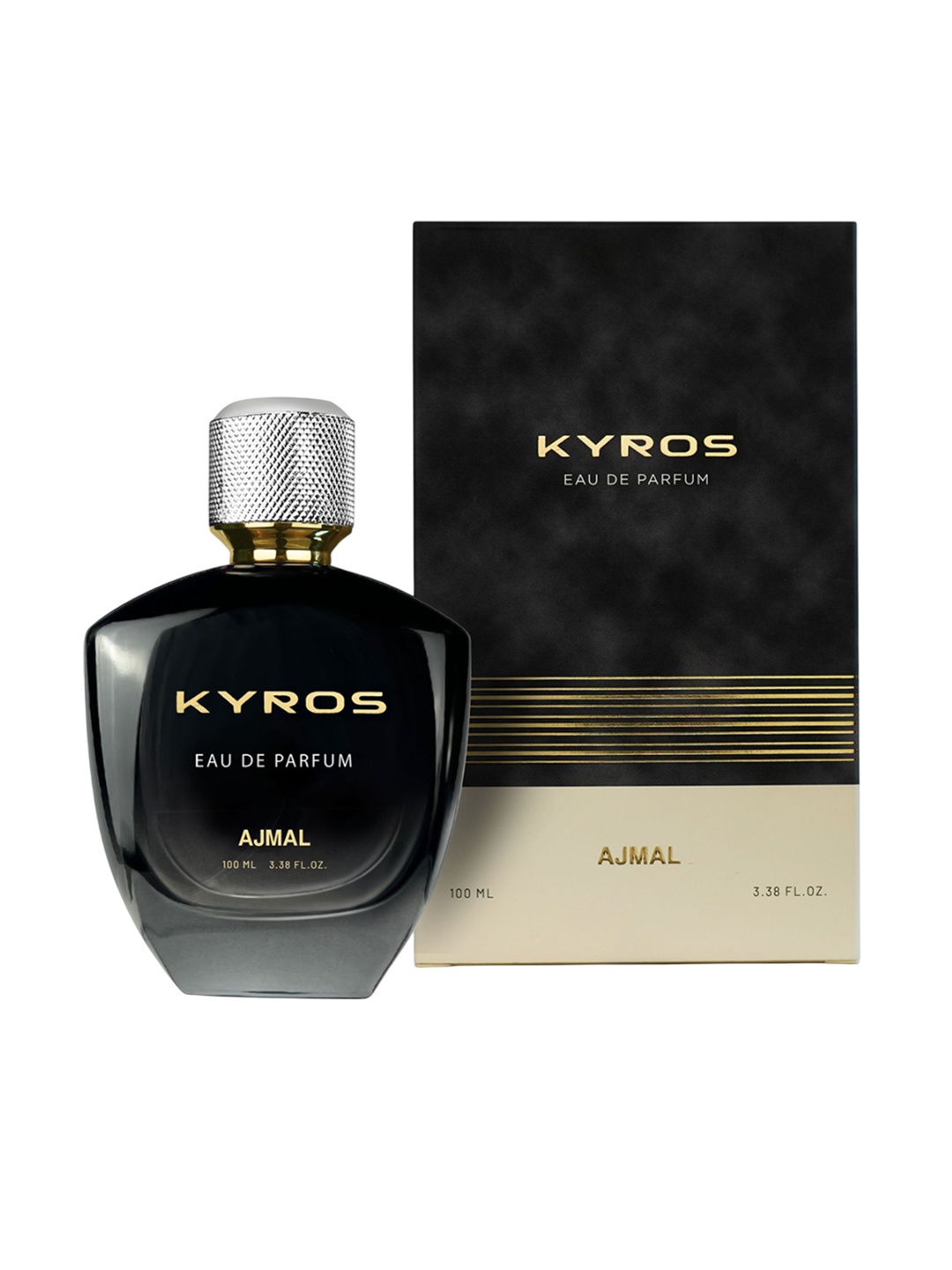 

Ajmal Men Kyros Long Lasting Eau De Parfum - 100ml, Black