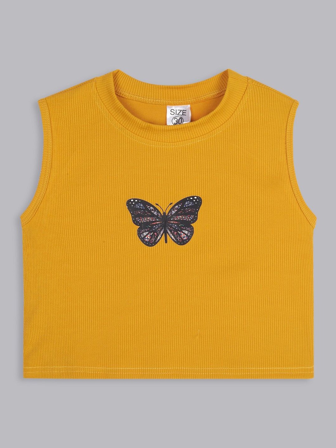 

BAESD Ribbed Sleeveless Top, Yellow
