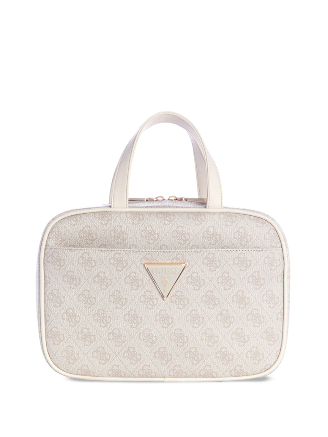 

GUESS Women Brand Logo Printed Structured Handheld Bag, Pink