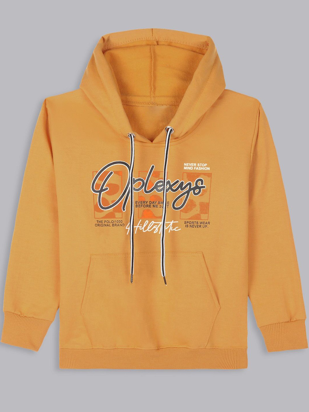

BAESD Girls Cotton Hooded Sweatshirt, Yellow