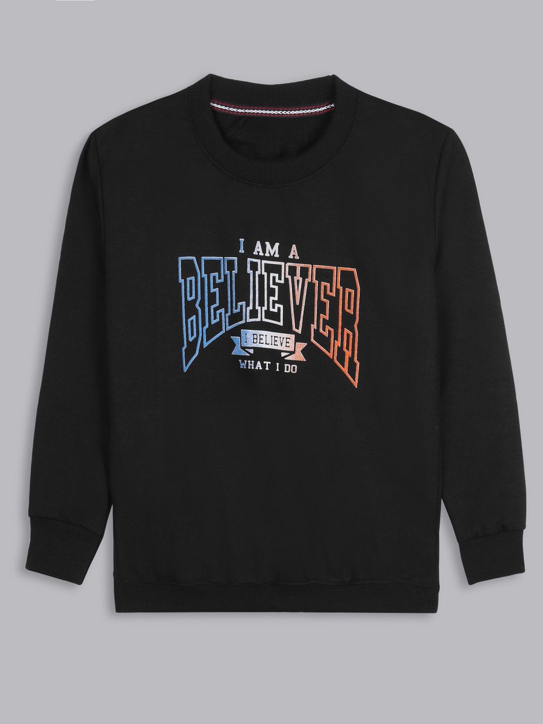 

BAESD Girls Printed Sweatshirt, Black