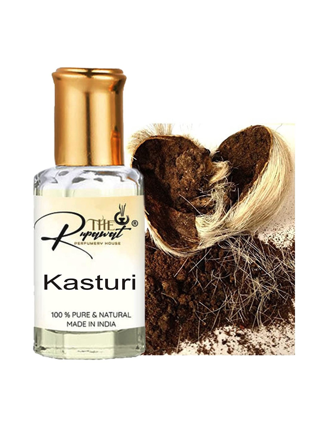 

THE RUPAWAT Perfumery House Kasturi 100% Pure & Natural Alcohol Free Attar - 12 ml, Transparent