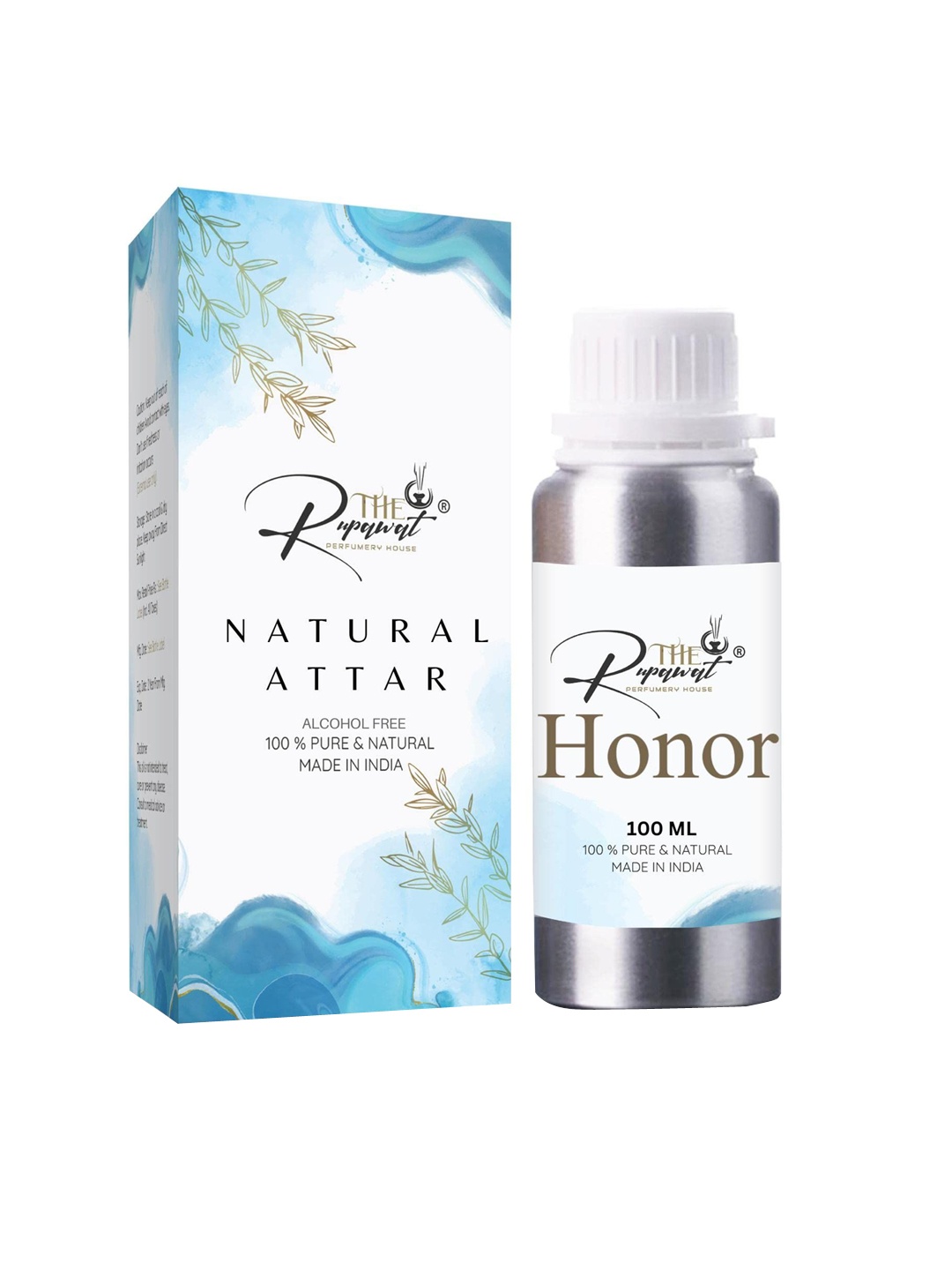 

THE RUPAWAT Perfumery House Honor Natural Alcohol Free Attar - 100 ml, Transparent