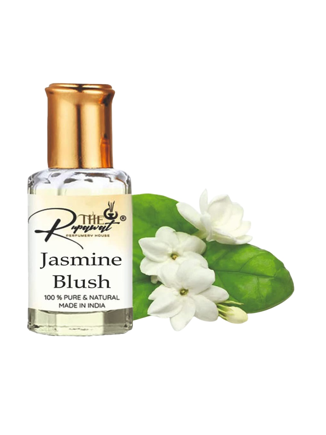 

THE RUPAWAT Perfumery House Jasmine Blush Natural Alcohol Free Attar - 12ml, Transparent