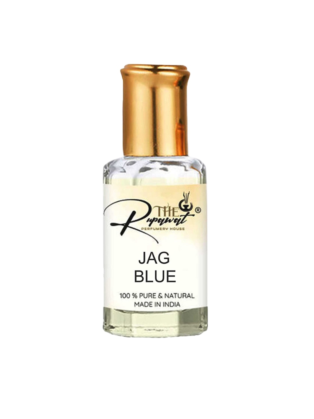 

THE RUPAWAT Perfumery House Jag Blue Natural & Alcohol Free Attar - 12 ml, Transparent