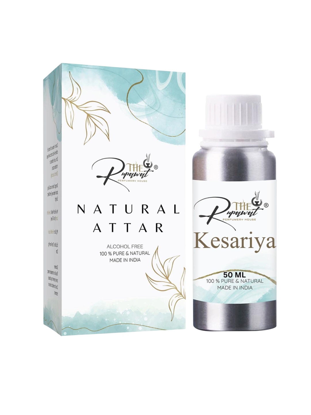 

THE RUPAWAT Perfumery House Kesariya Pure & Natural Alcohol Free Attar - 50 ml, Transparent