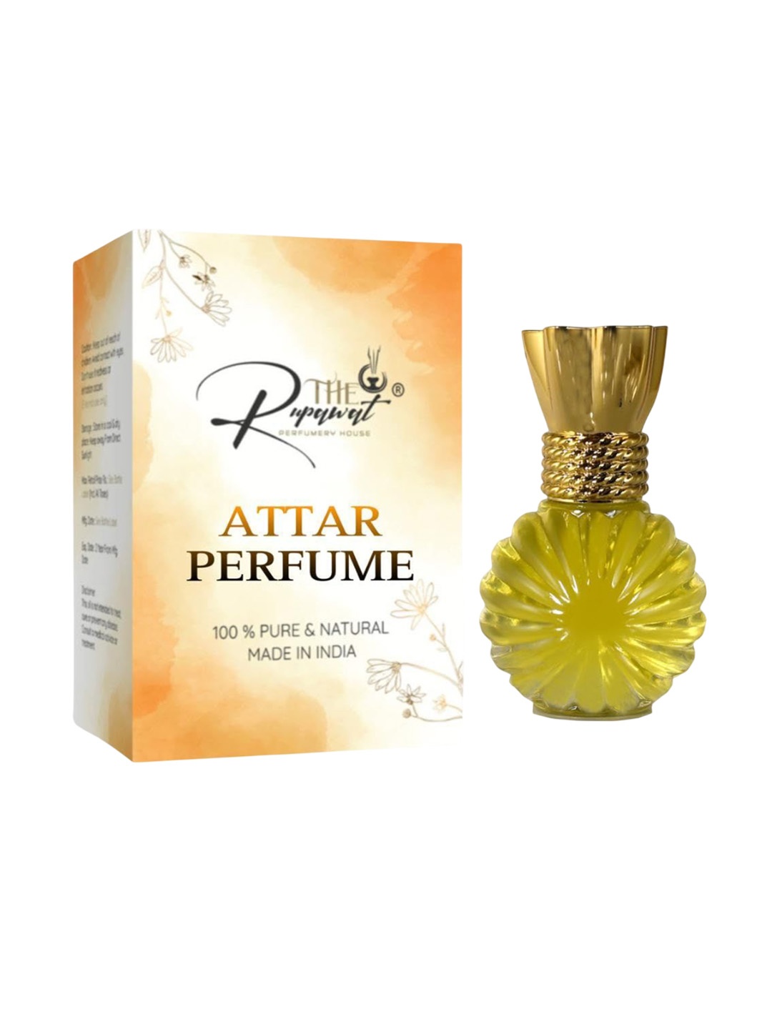 

THE RUPAWAT Perfumery House Kesariya Premium Natural Alcohol-Free Attar - 12 ml, Transparent