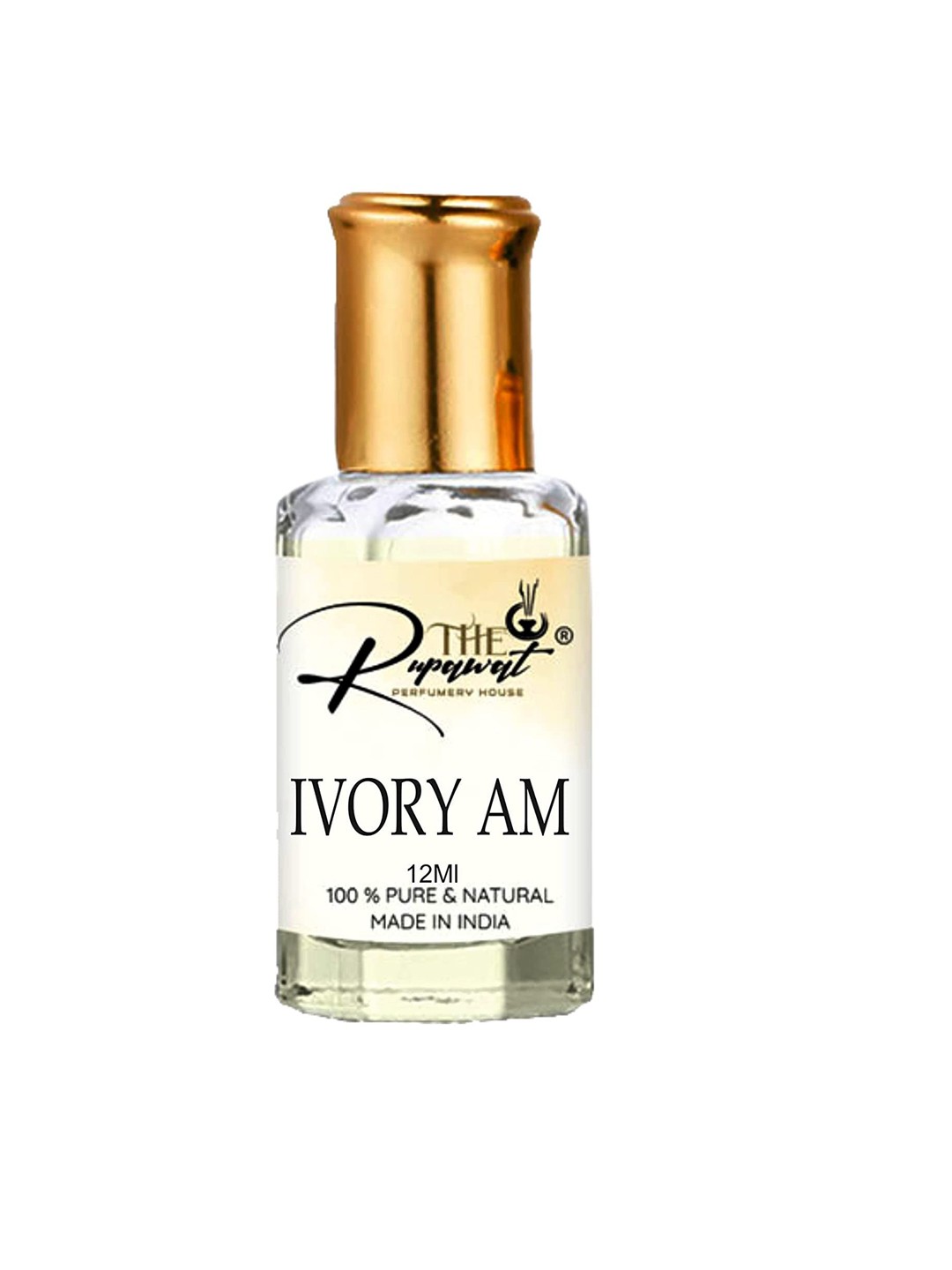 

THE RUPAWAT Perfumery House Ivory AM 100% Pure & Natural Alcohol Free Attar - 12 ml, Transparent