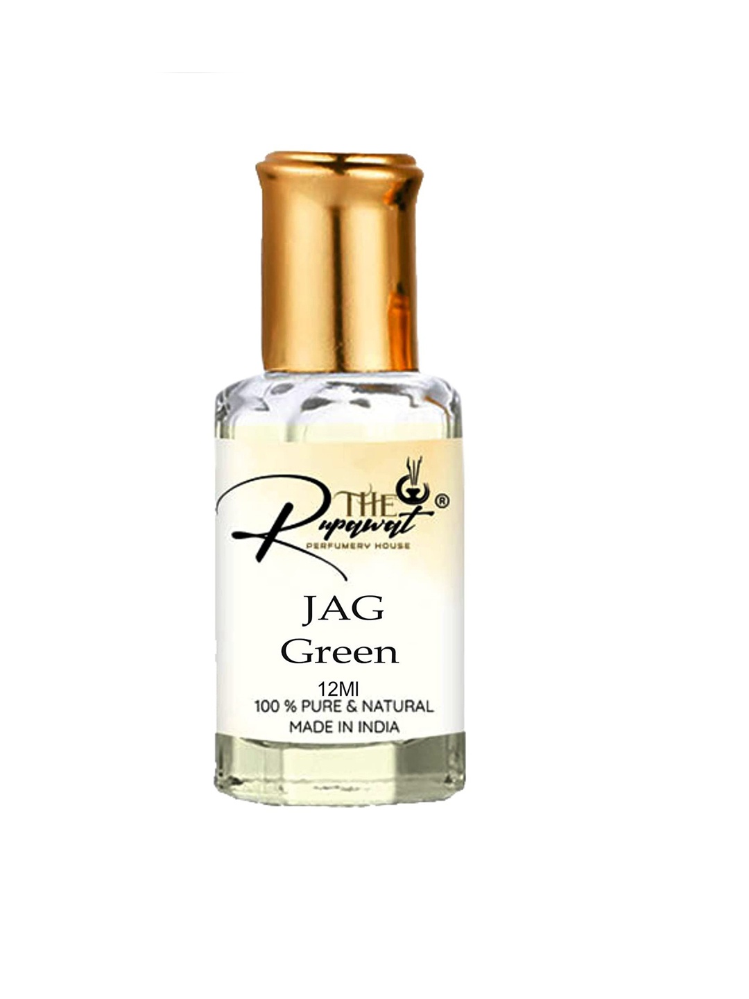 

THE RUPAWAT Perfumery House Jag Green Natural & Alcohol-Free Attar - 12 ml, Transparent