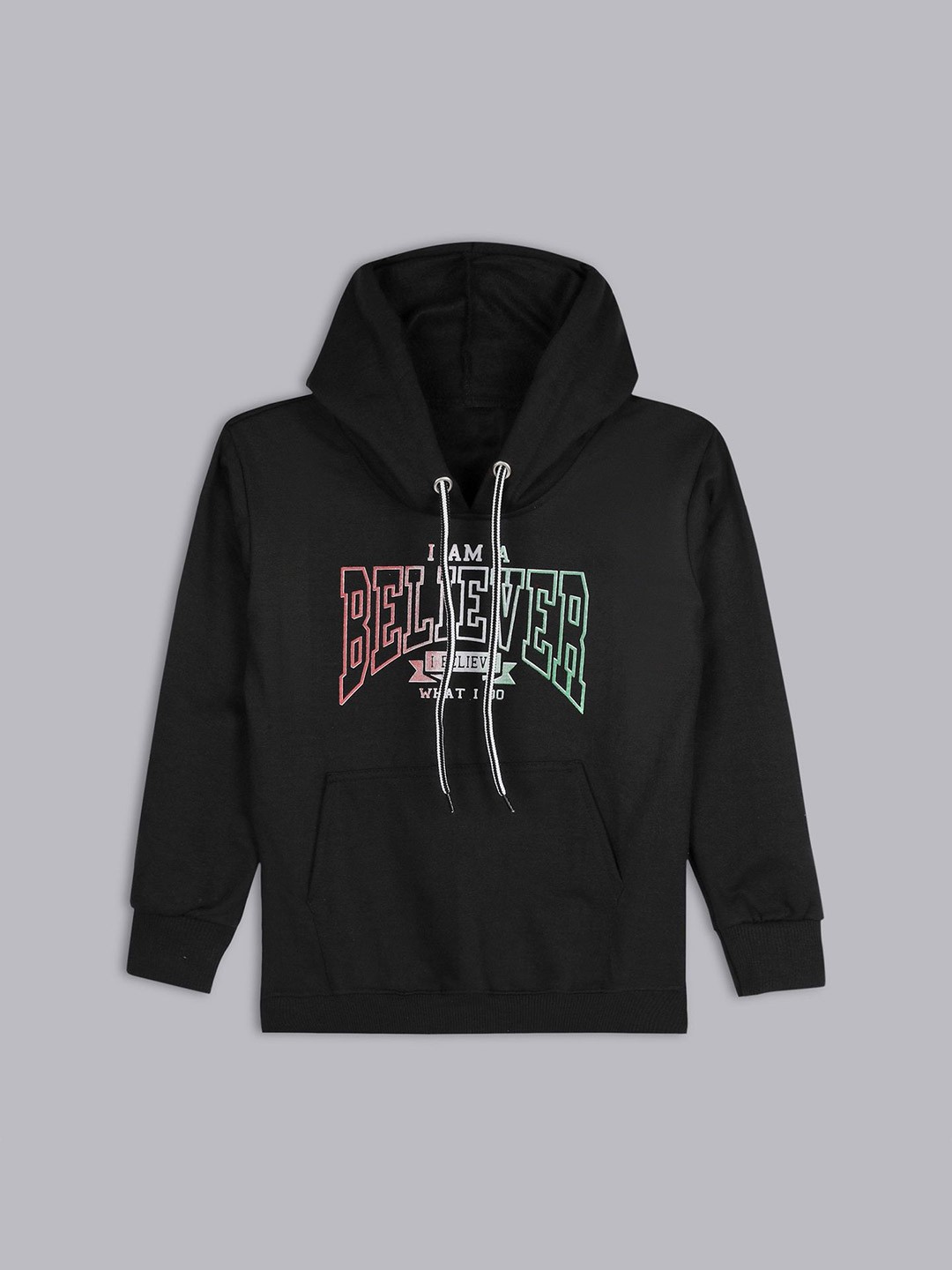 

BAESD Unisex Kids Printed Hooded Sweatshirt, Black
