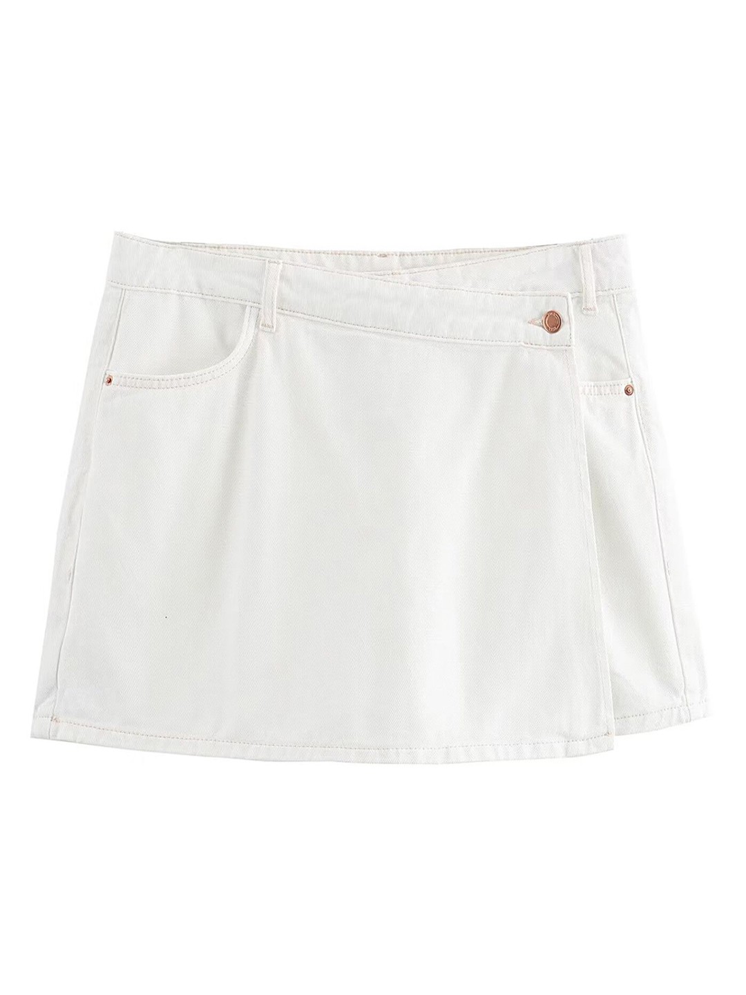 

LULU & SKY Women Loose Fit Mid-Rise Skorts, Off white