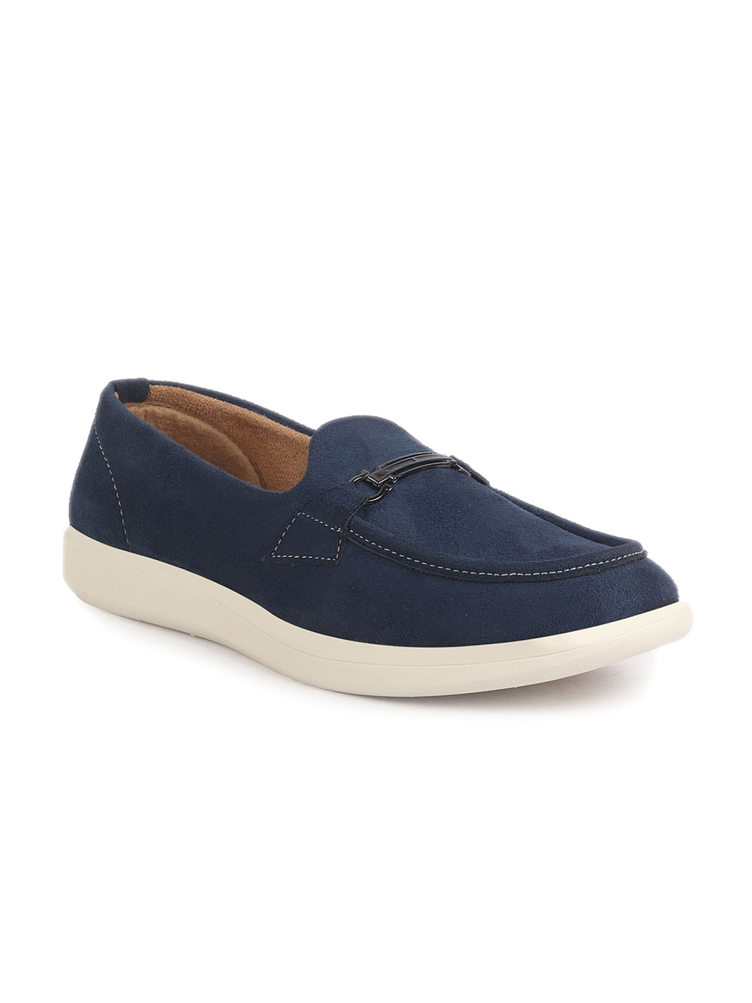 

FAUSTO Men Suede Slip On Loafers, Blue