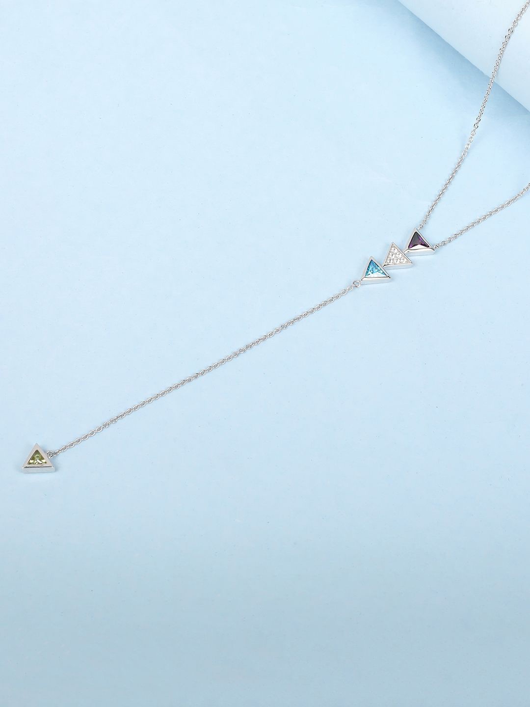 

Mia by Tanishq 93 kt Silver Cubic Zirconia Necklace