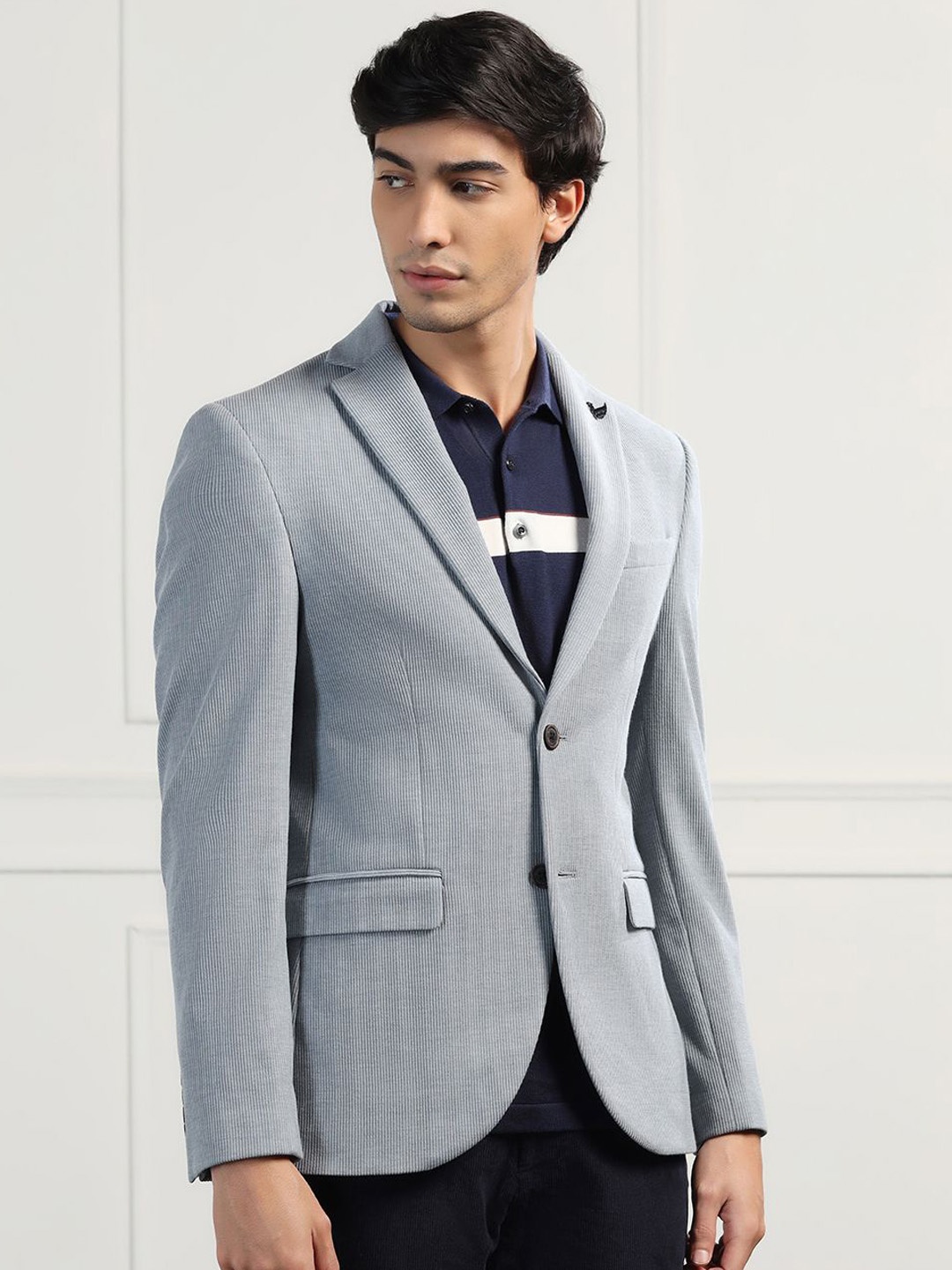 

Blackberrys Slim-Fit Single Breasted Blazer, Grey