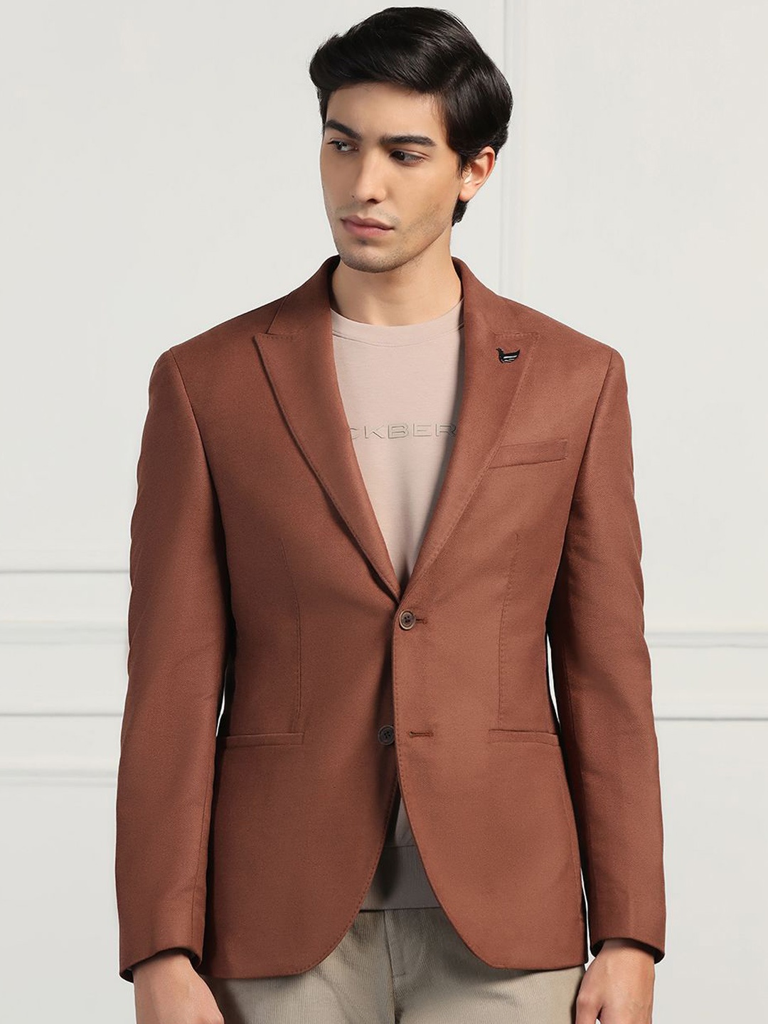 

Blackberrys Slim-Fit Single Breasted Blazer, Rust