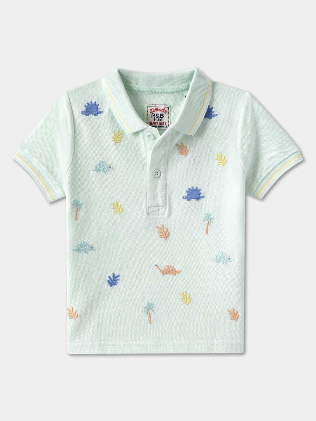 

R&B Boys Polo Collar T-shirt, Blue