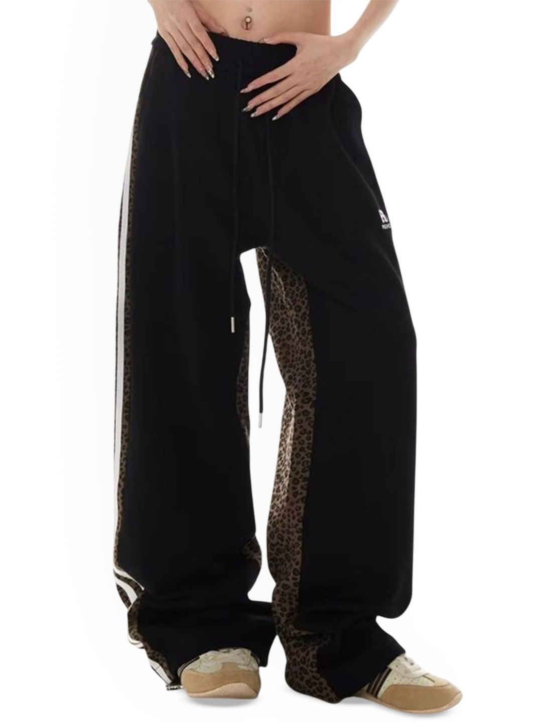 

LULU & SKY Women Straight Fit High-Rise Trousers, Black