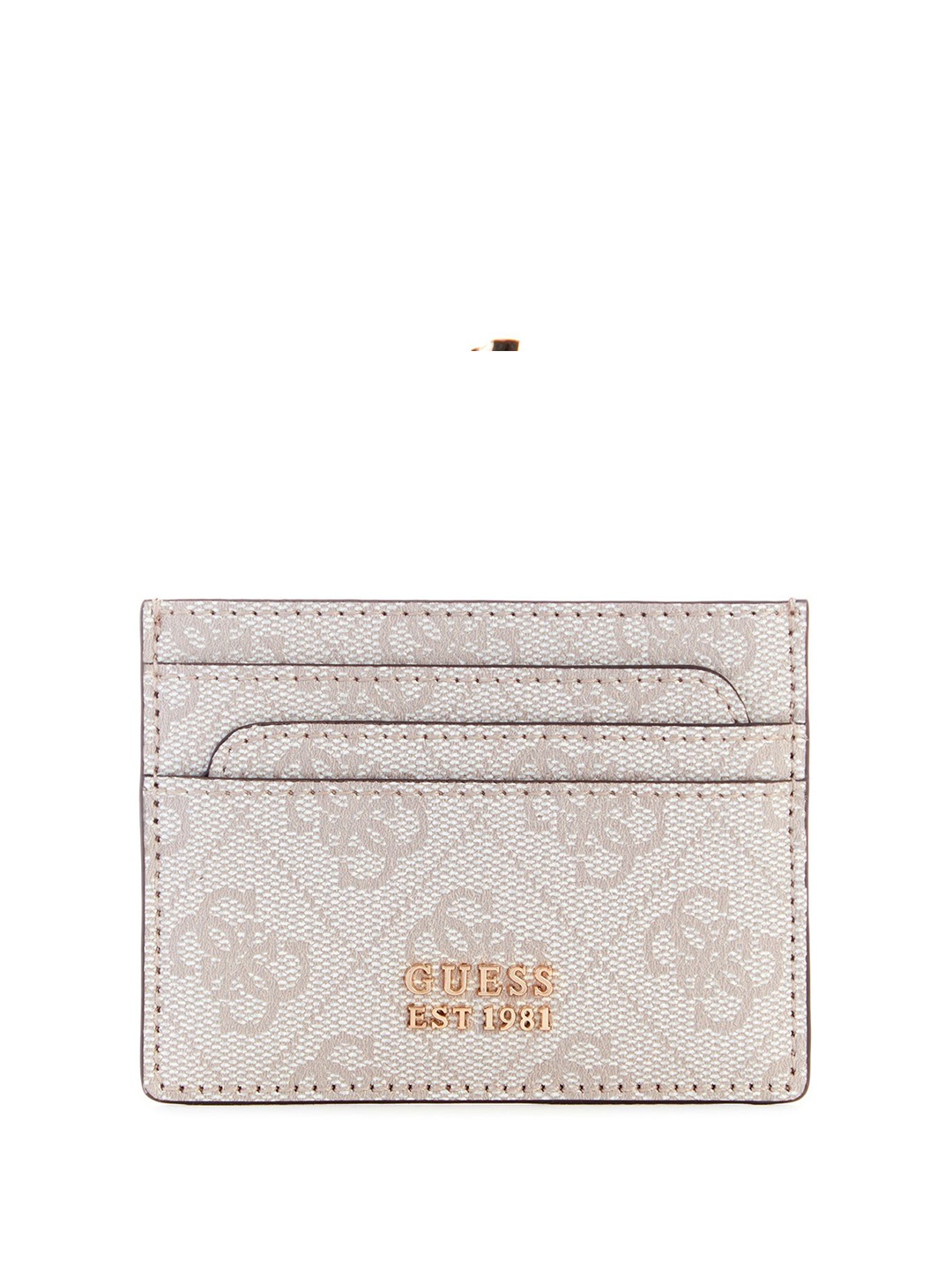 

GUESS Women Printed PU Card Holder, Grey