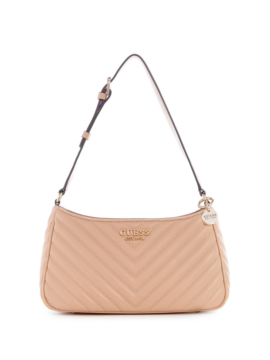 

GUESS PU Shoulder Bag, Beige