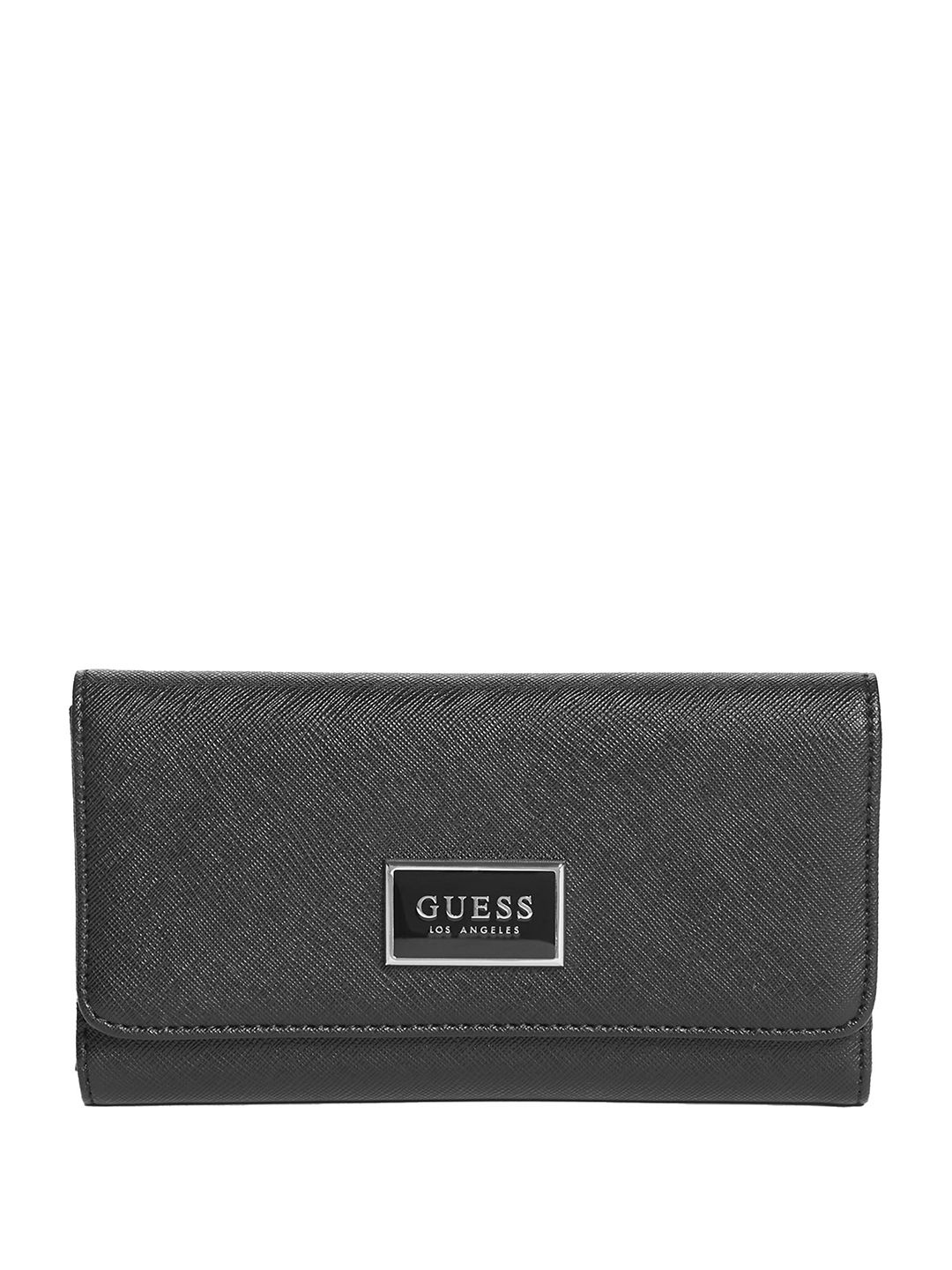 

GUESS Foldover Clutch, Black