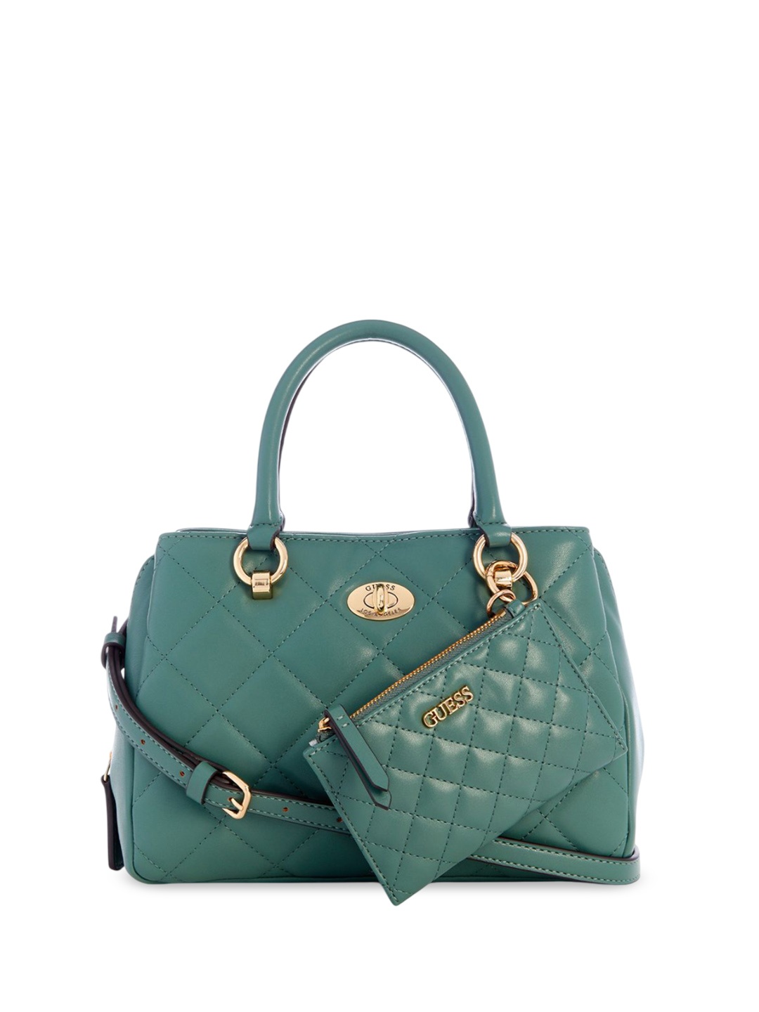 

GUESS PU Satchel, Green