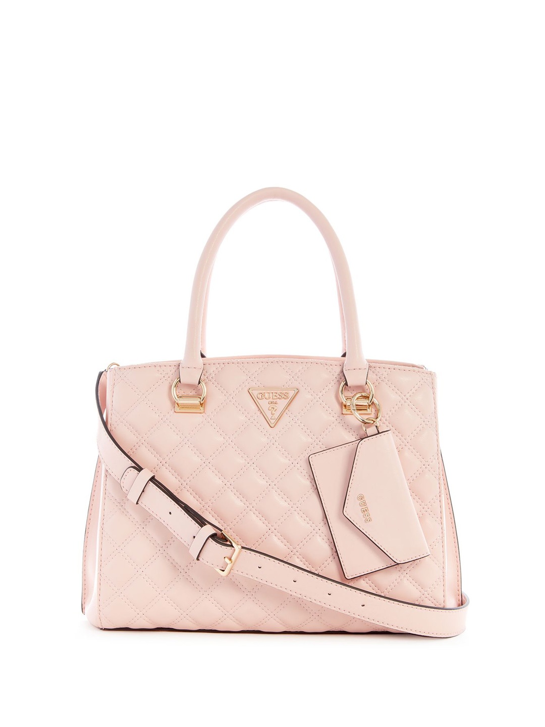 

GUESS PU Satchel, Pink