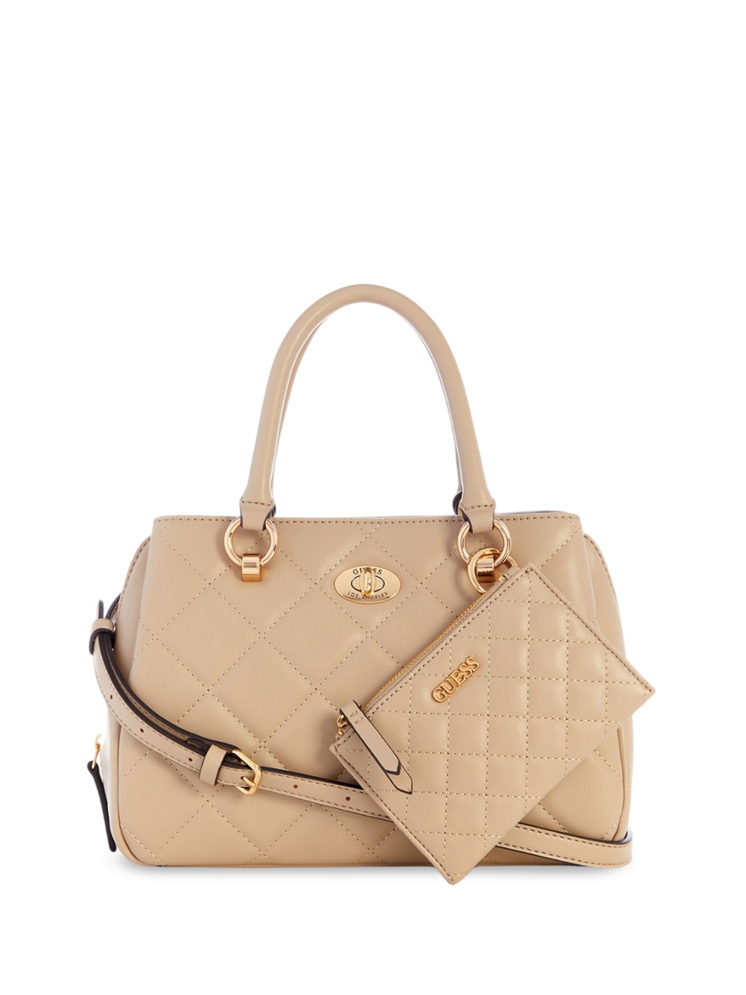 

GUESS PU Satchel, Taupe