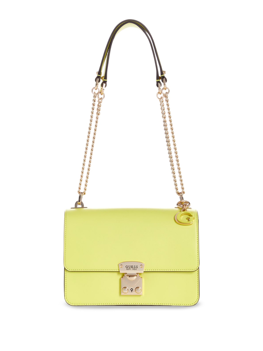 

GUESS PU Sling Bag, Lime green