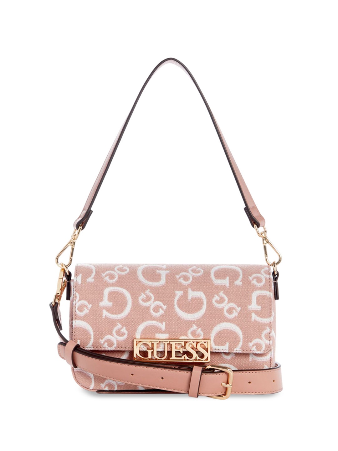 

GUESS Geometric Sling Bag, Pink