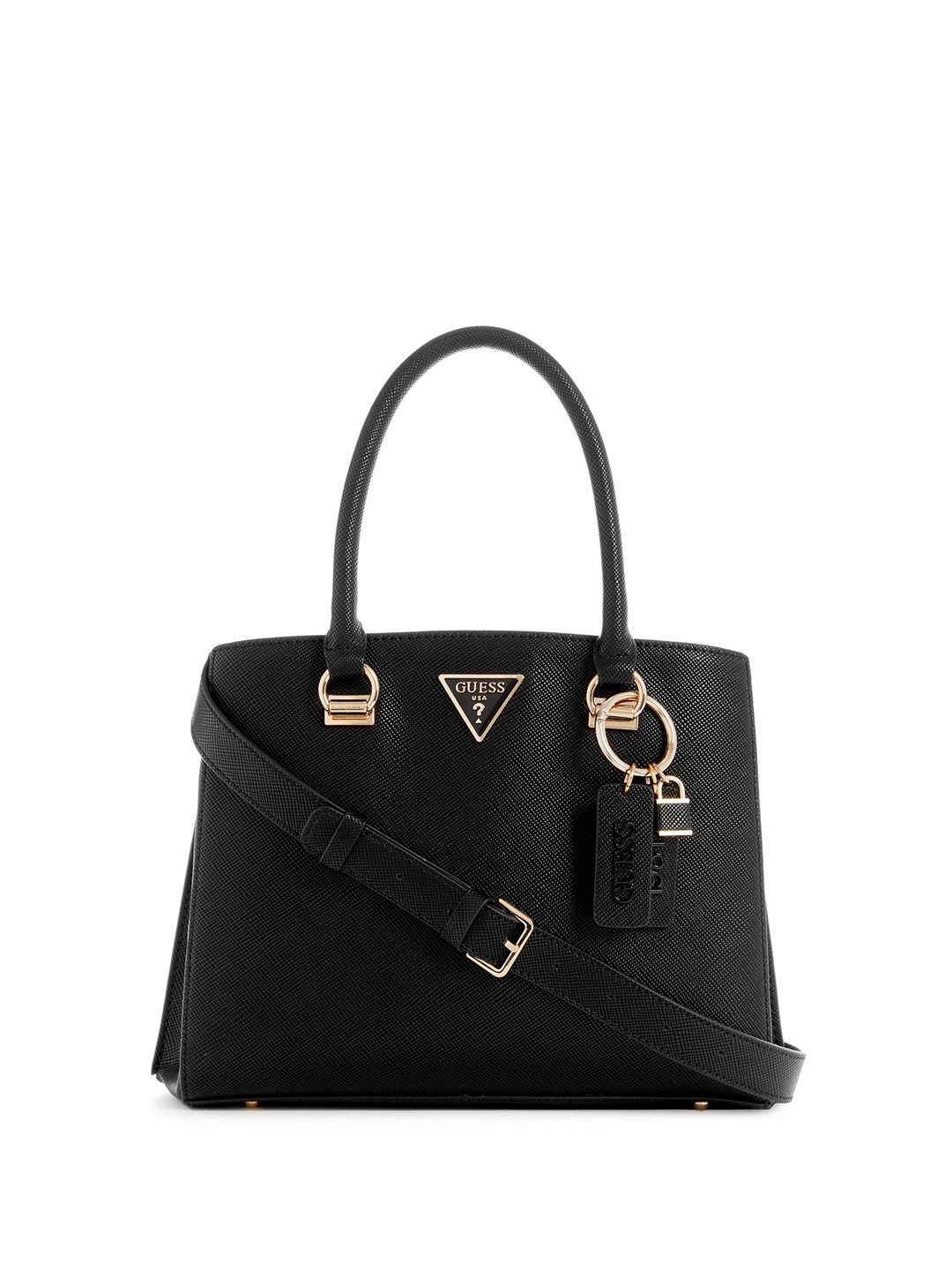 

GUESS PU Satchel, Black