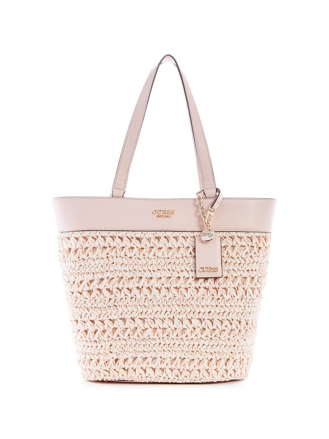 

GUESS PU Tote Bag, Beige