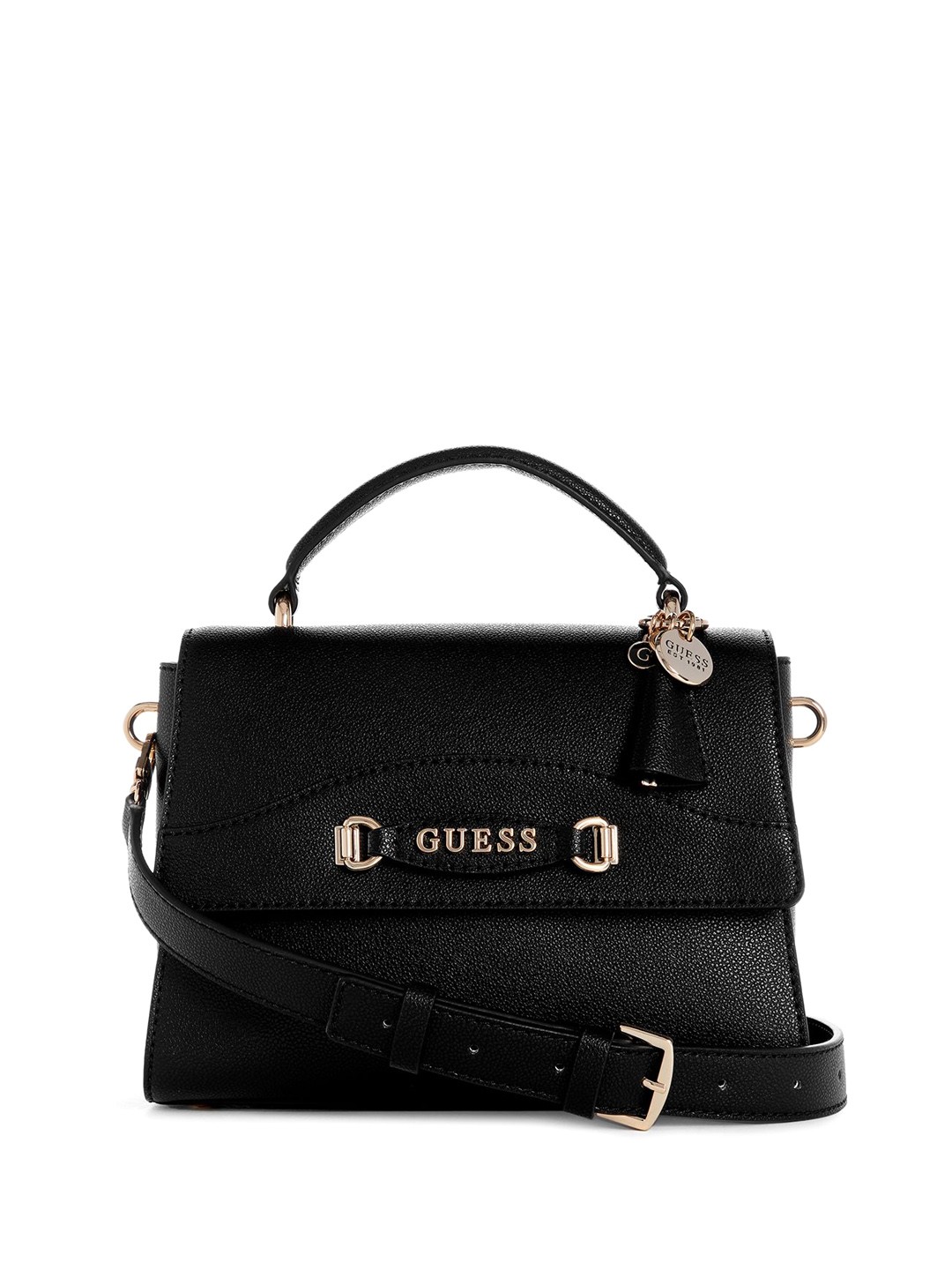

GUESS PU Satchel, Black