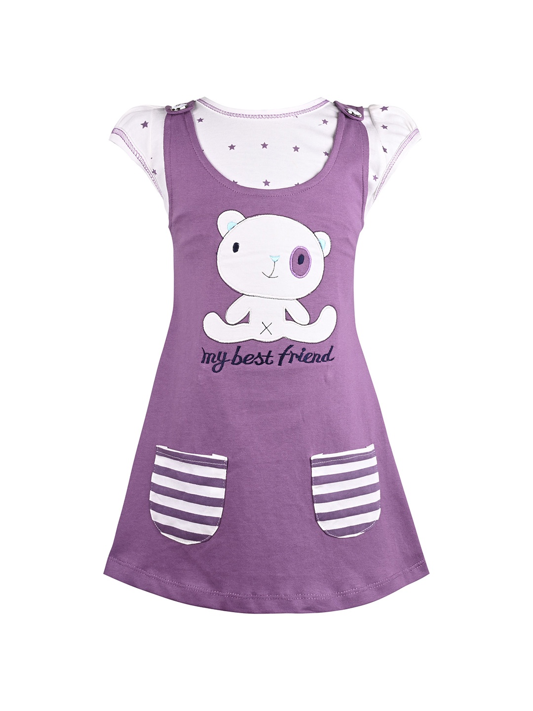 

Wish Karo Print Fit & Flare Dress, Purple