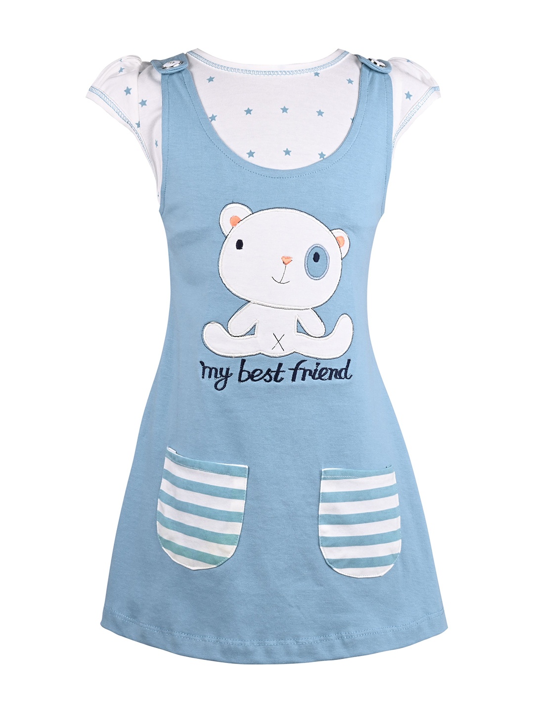 

Wish Karo Print Fit & Flare Dress, Blue